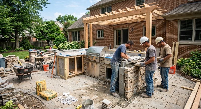 Outdoor Kitchen Renovation in Santa Rosa, CA