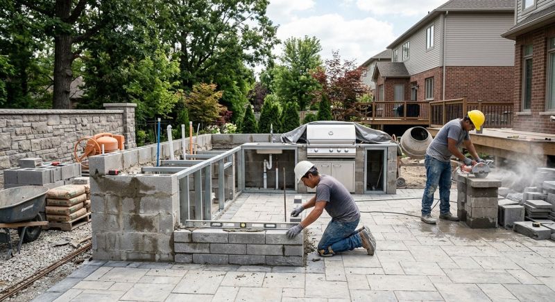 Outdoor Kitchen Installation in Pearland, TX